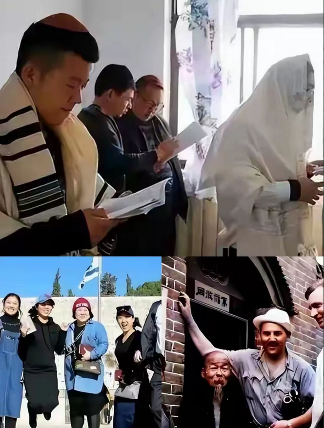 看，河南开封的这些犹大人，来此数百年了，面孔已经完全汉化，但宗教信仰和生活习俗，
