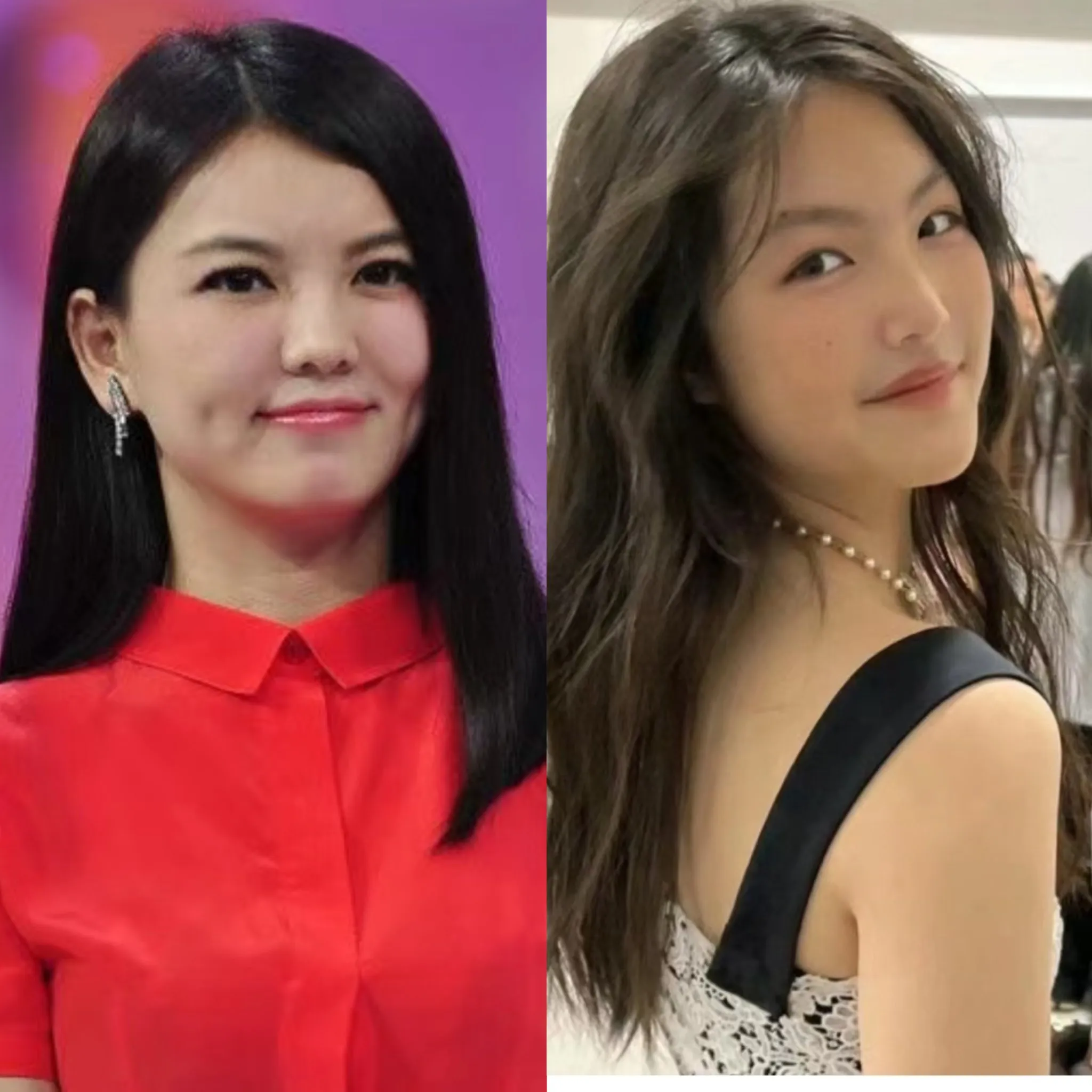 现在的小孩长的真的太快了，转眼间李湘的女儿就这么大了，如今两母女合影真的是宛如两