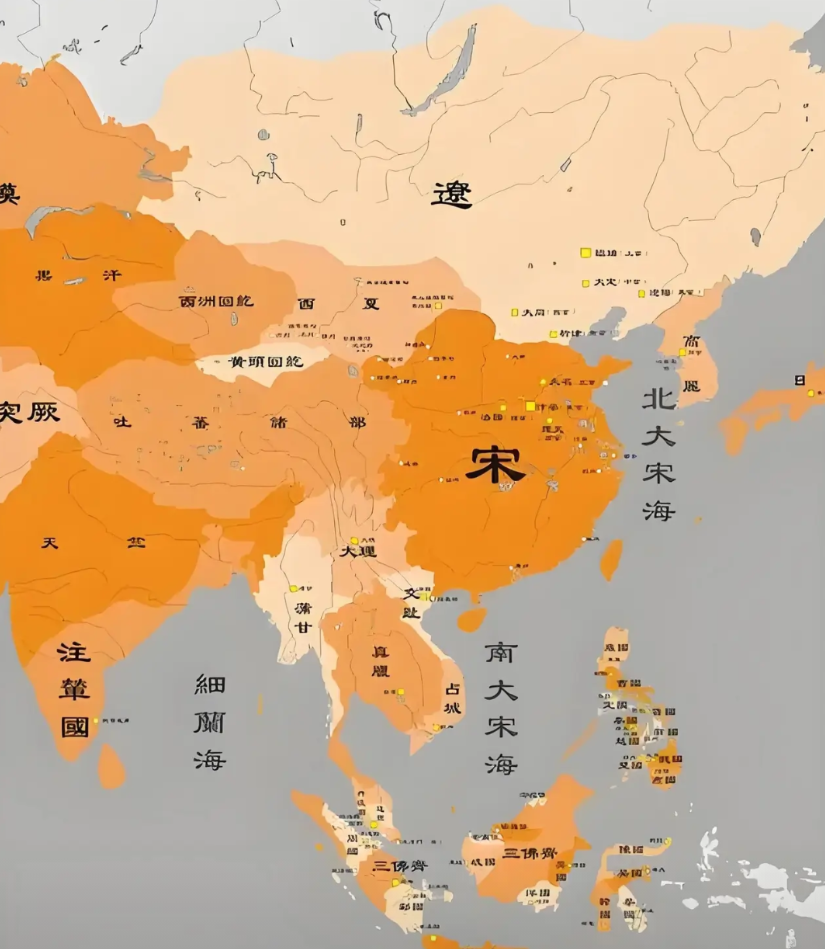 总有人说宋朝疆域小，是因为西夏、辽、金太强，宋朝没有优良战马，又没有天然屏障，宋