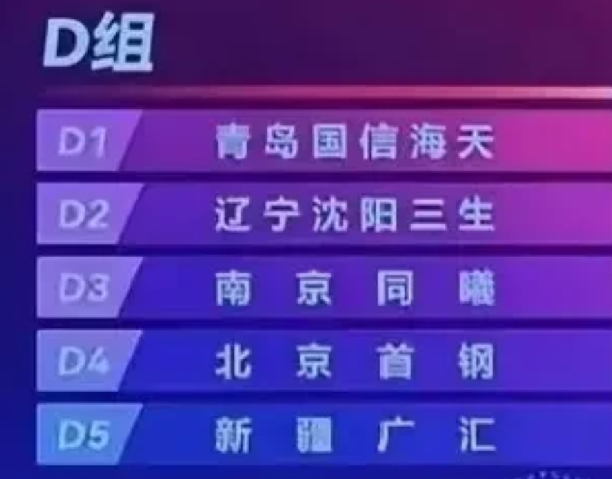 俱乐部杯赛D组，很可能三队是陪练，两队争一二名

1，陪练三支球队是，青岛队，辽