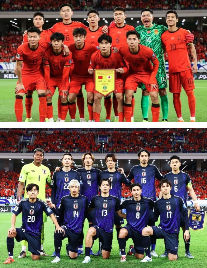 从赛前的合影来看，日本队已经输了