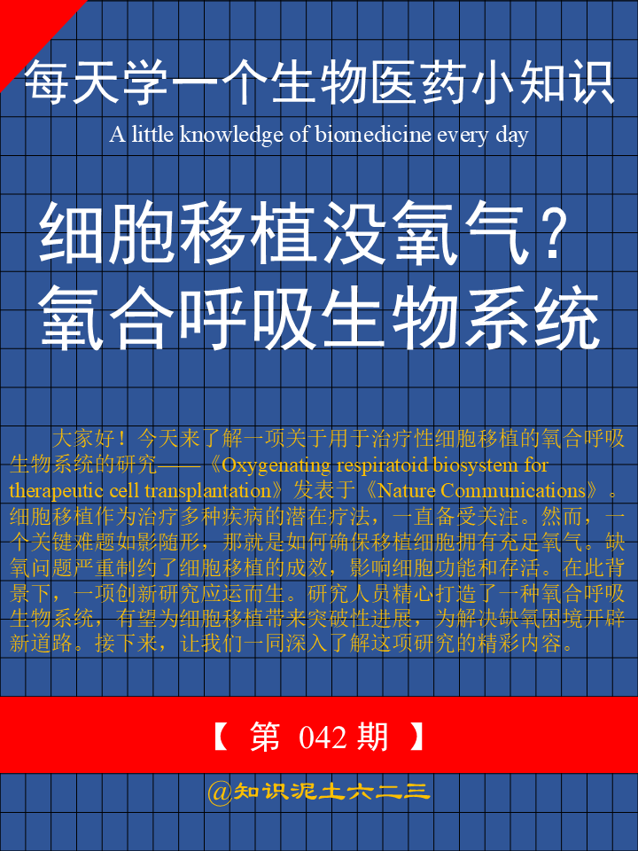 细胞移植没氧气？别怕，有氧合呼吸生物系统