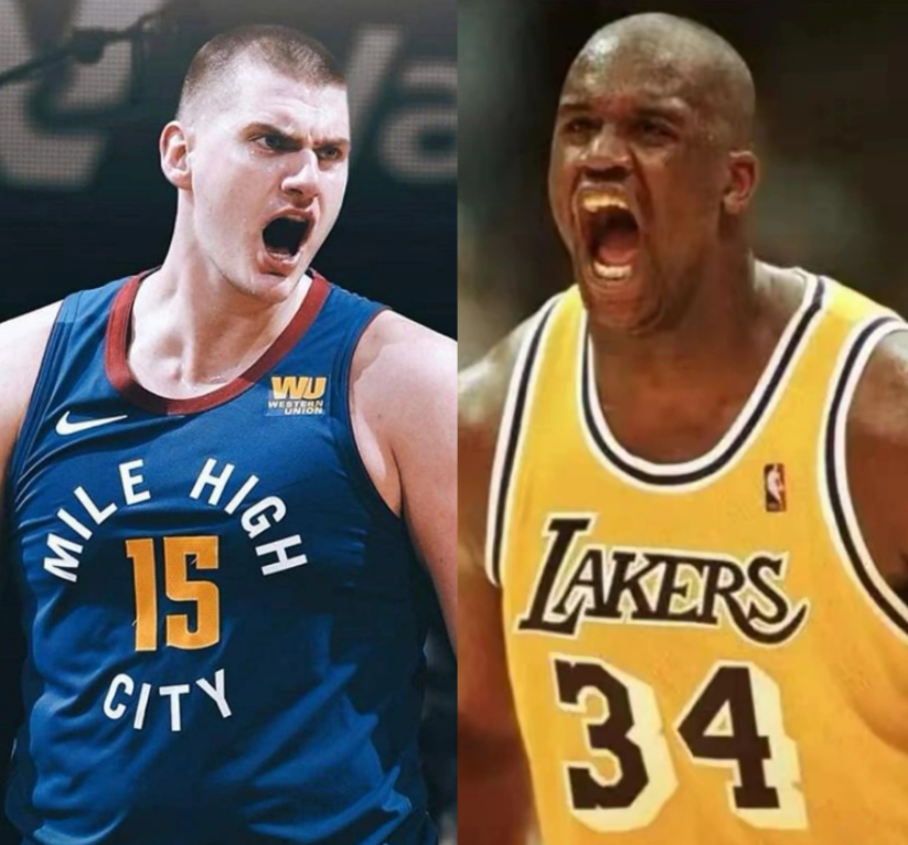 28岁的约基奇和奥尼尔，俩人的数据对比简直不是同一个层次！