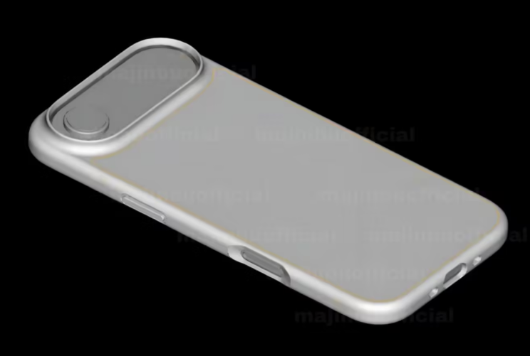 苹果 iPhone 17 手机壳渲染图曝光，水平“药丸”状摄像头吸睛
