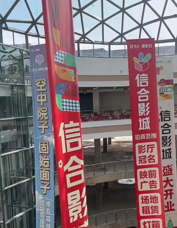 老板这波操作666！
 信阳有个老板，砸千万巨资开了家电影院。商场还在施工，他就