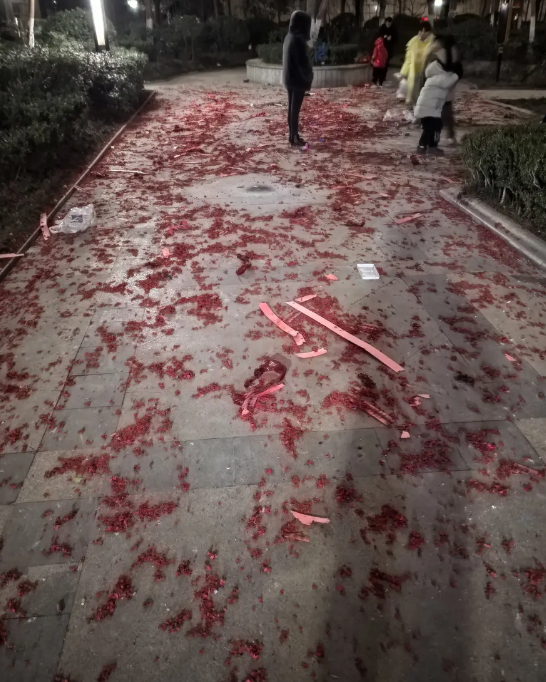 禁不住了，禁不住了，根本禁不住了。今天是元宵节，大街上、小区里一直在燃放烟花爆竹