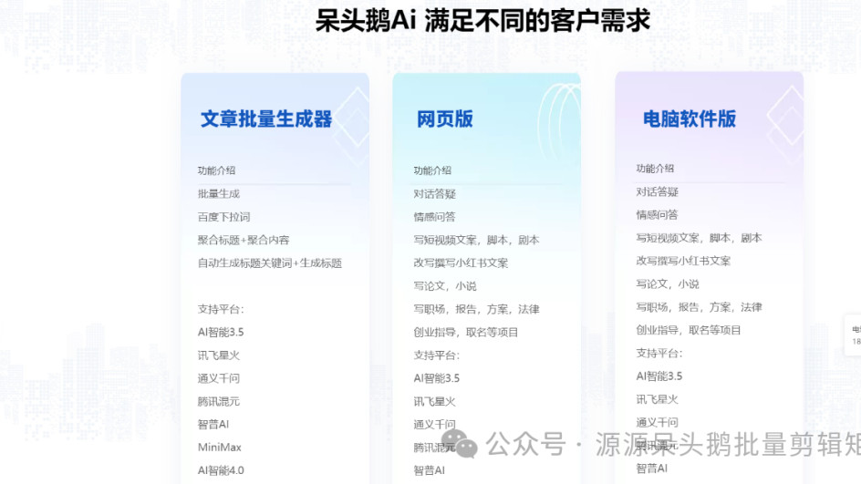 你想在短时间内成为自媒体大咖吗？你想让自己的短视频作品脱颖而出吗？呆头鹅批量剪辑软件你的不二之选