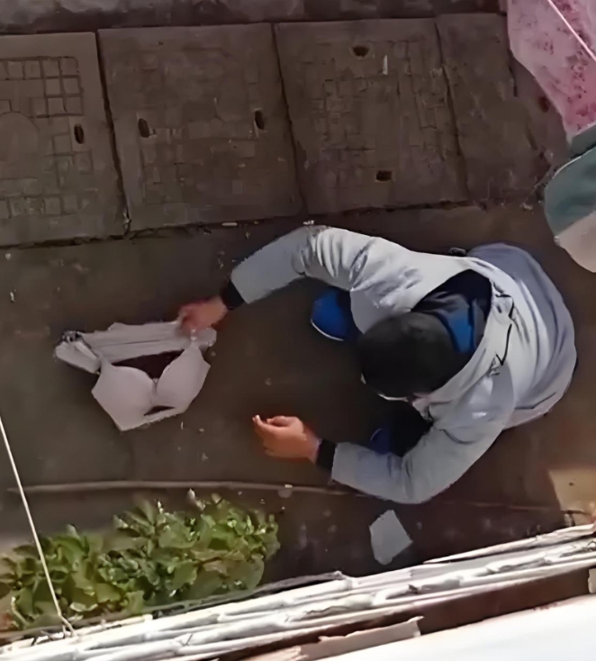  我发现晾晒在外面的内衣内裤和一条黑丝袜不见了，把这个事告诉了姐妹，她说自己的也
