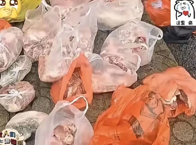 那谁，你把妈妈的爱扔在垃圾堆里了。

某服务区内，清洁工发现一个垃圾桶里面有大量