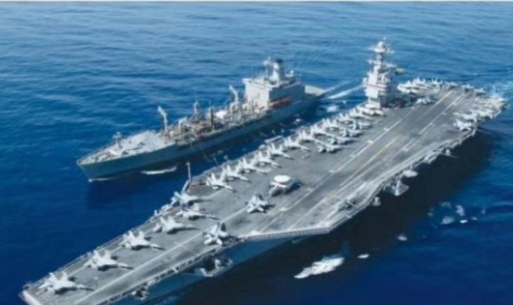 美航母撞船受损部位高清图片曝光
据美国战区网站2月15日报道，美国尼米兹级航空母