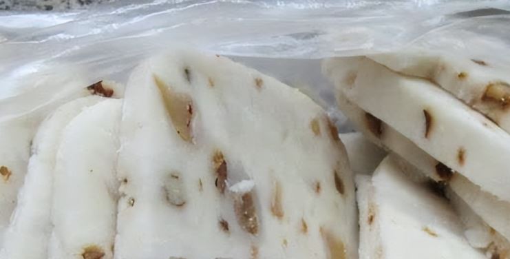 油煎崇明糕，做法简单，外脆里糯