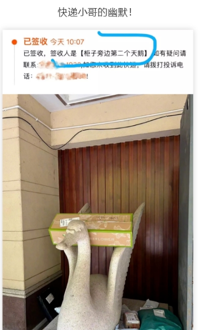 快递小哥的幽默