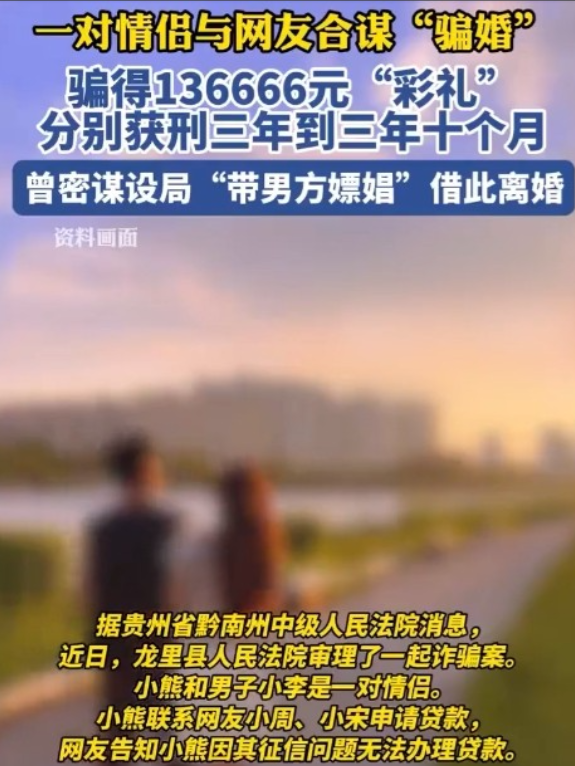 “是个狠人！”今年1月一女子和丈夫结婚后，为了离婚又不用退彩礼，特意安排朋友带丈