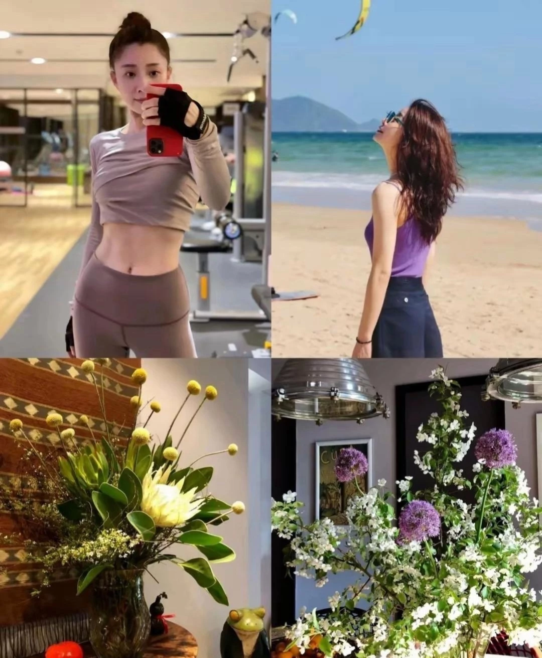 45岁樱桃住在花海里，太惬意了！