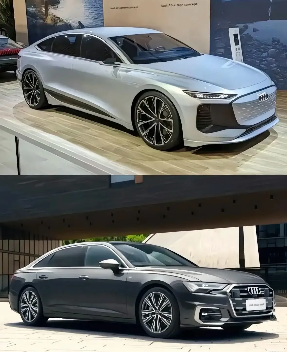 全新奥迪A6L曝光，新5系:你要这样改？我感觉我又行了
全新奥迪A6L外观设计曝
