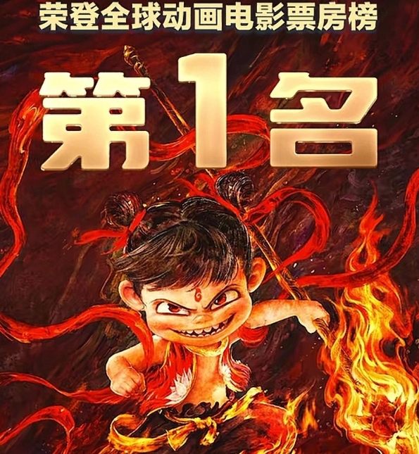 哪吒3的压力太大了！
哪吒2全球动画榜第一是中国的了！哪吒2自上映一来创造了一个