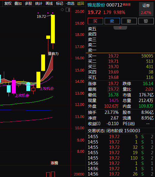 热门个股解读——锦龙股份（000712）