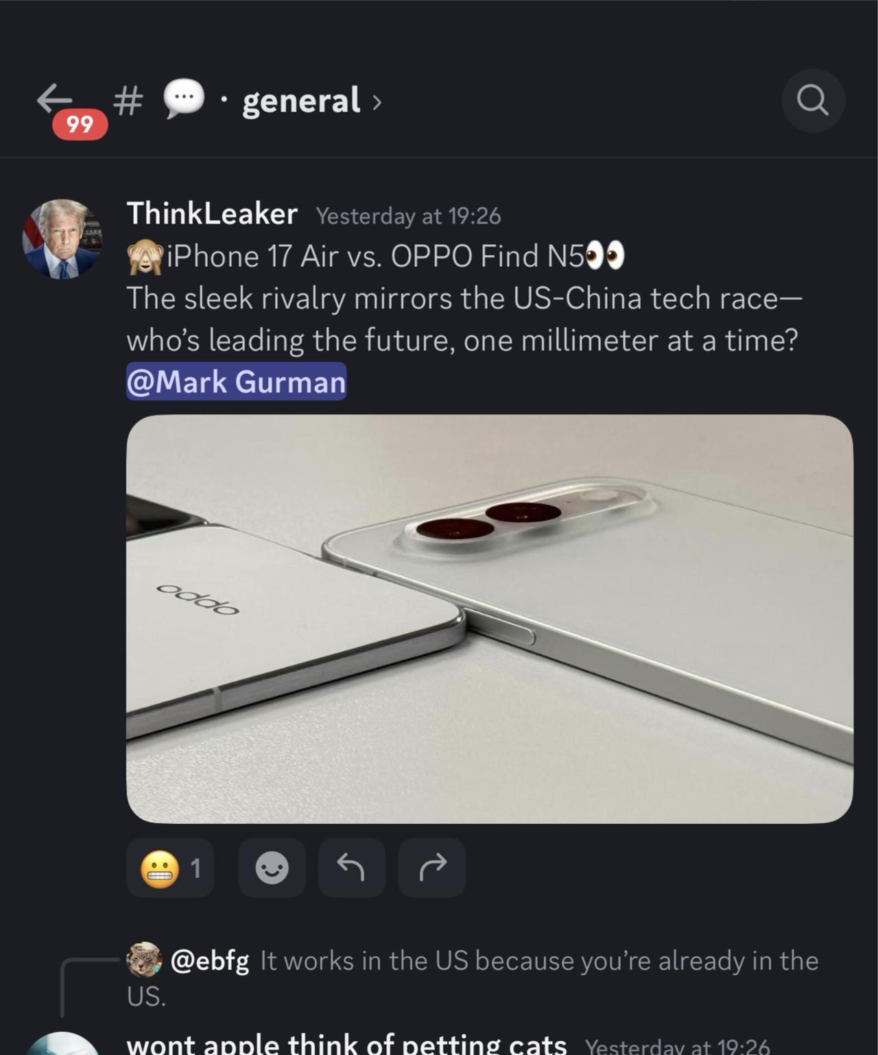 iphone17 Air原来真的存在，只有5毫米厚？
外网曝光的，网传全球蕞薄的