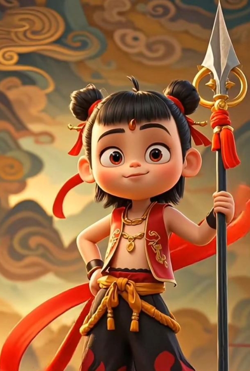 来个热门和应景的——哪吒Nezha
从来生死都看淡妆，和老天对着干，我命由我不由