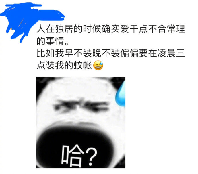 独居总爱干些不合常理的事