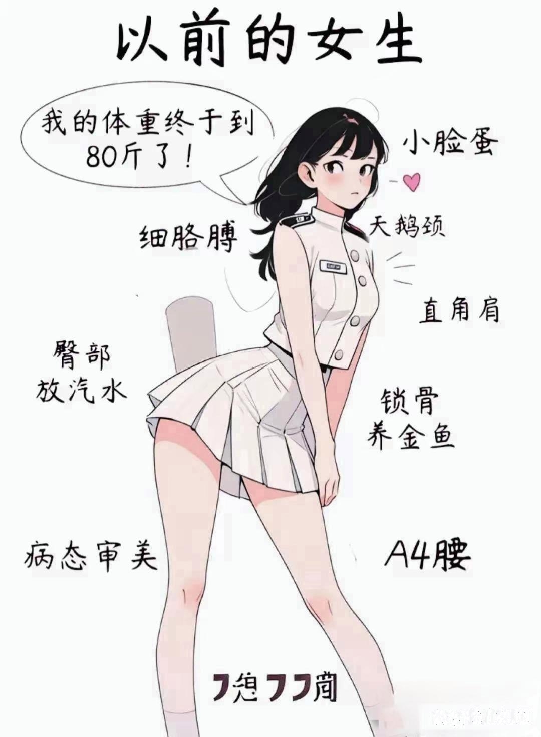 以前的女生vs现在的女生