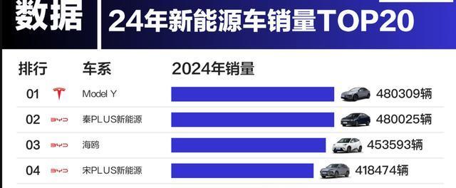 2024新能源销量大战，特斯拉比亚迪争霸！