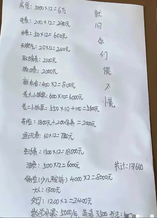 有多少家庭能达到这种高度呢？
