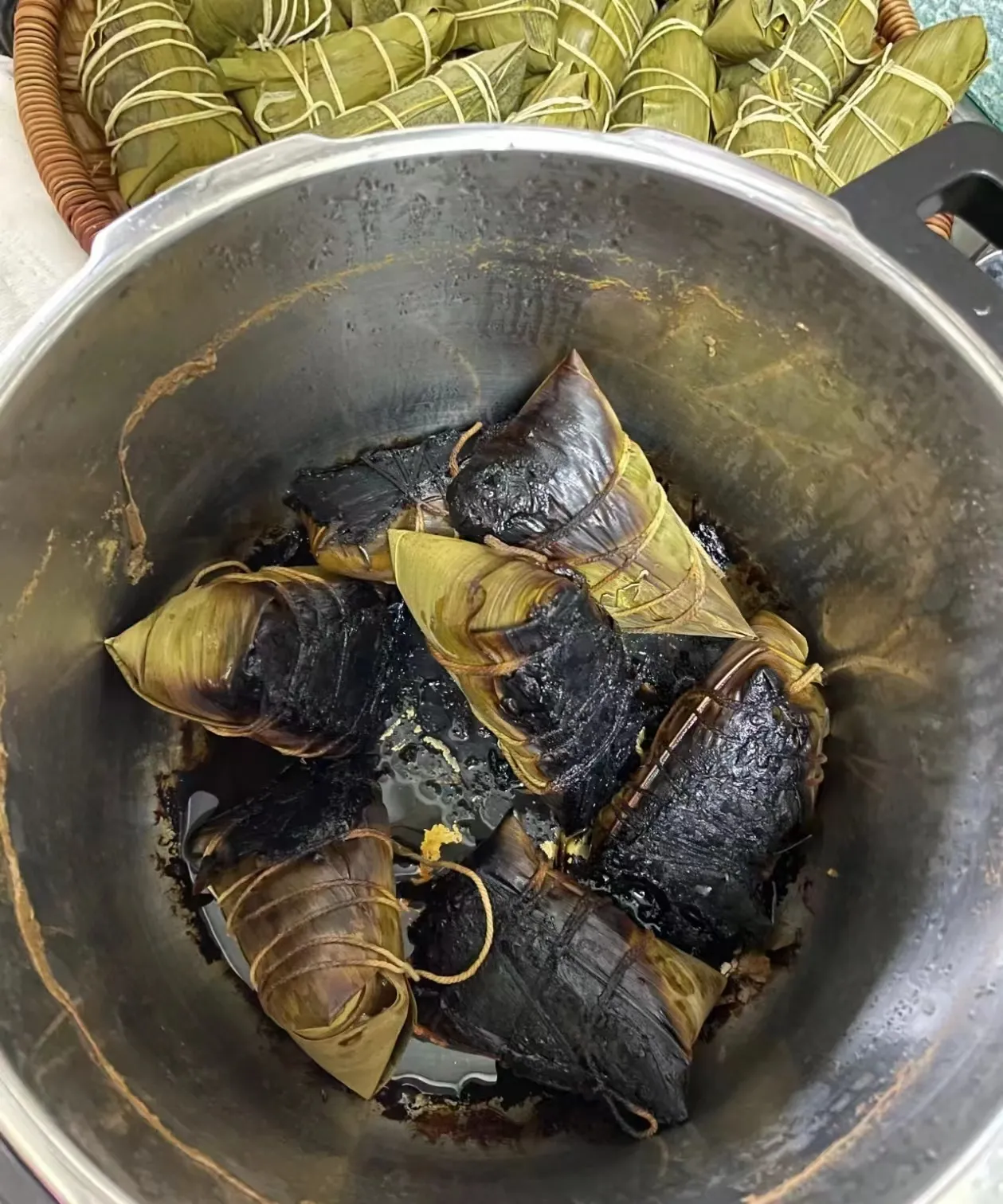 太可怕了！高压锅煮粽子，前后不到5分钟，长记性了！
