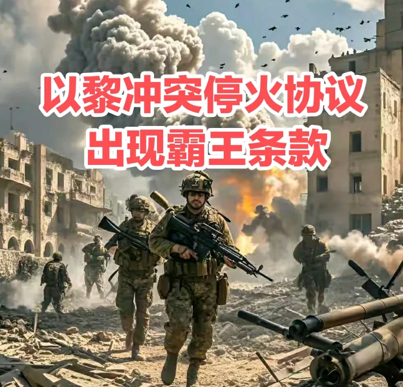 法国外长去了一趟以色列，回来反馈以色列在双方停火协议上增加条款，大致意思：
1.