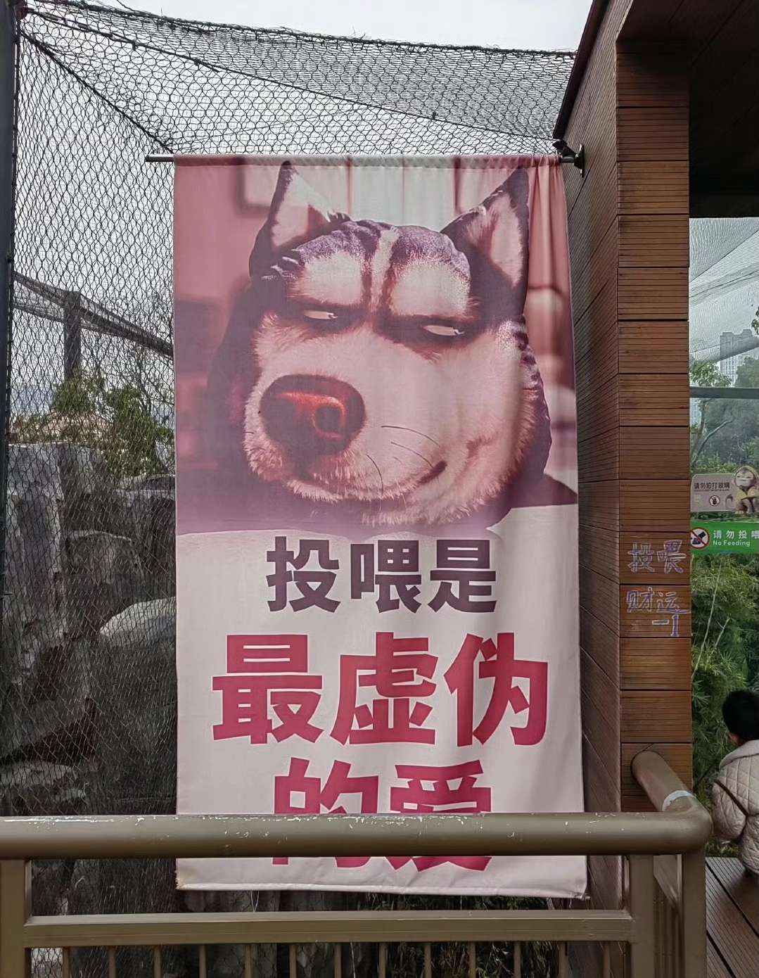 动物园为了禁止投喂也是有心了