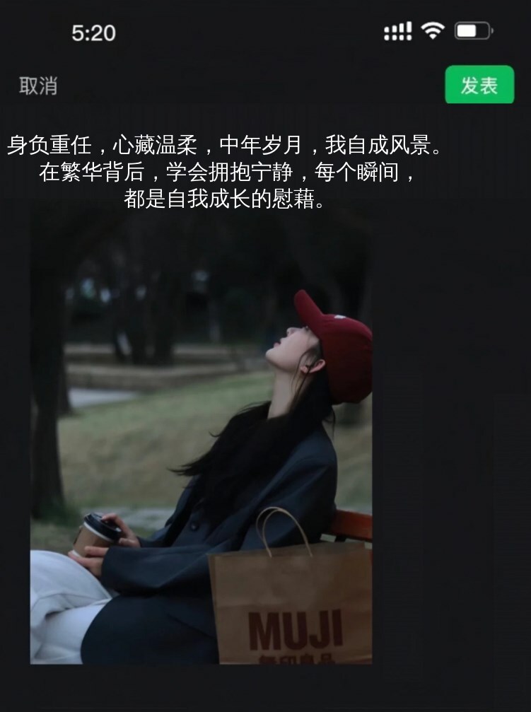 中年人的专属文案，内心散发出的自信与魅力