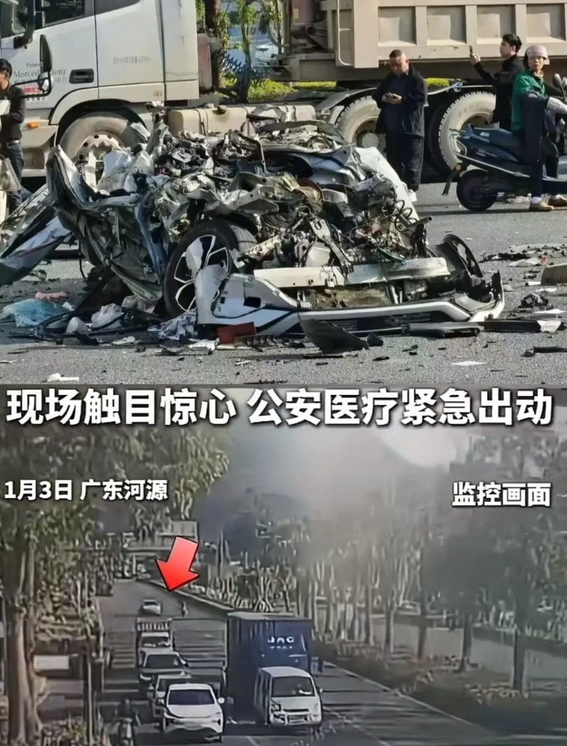 关于广东河源新能源车祸，河源交警要感谢这3个巧合：

1、女司机的不杀之恩。从视