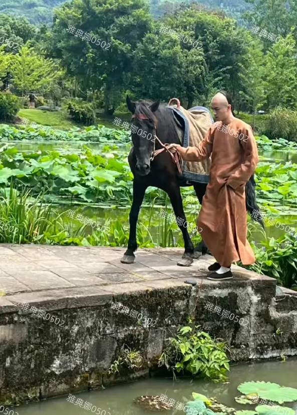 徽州呈坎古村偶遇陈晓拍戏，他本人浓眉大眼十分俊朗英气，清宫造型也非常好看，就是个