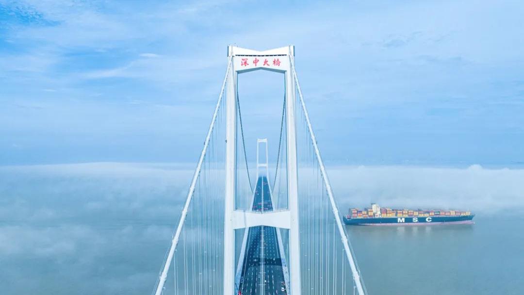 转个湾就到！一图速览上天入地下海的深中通道