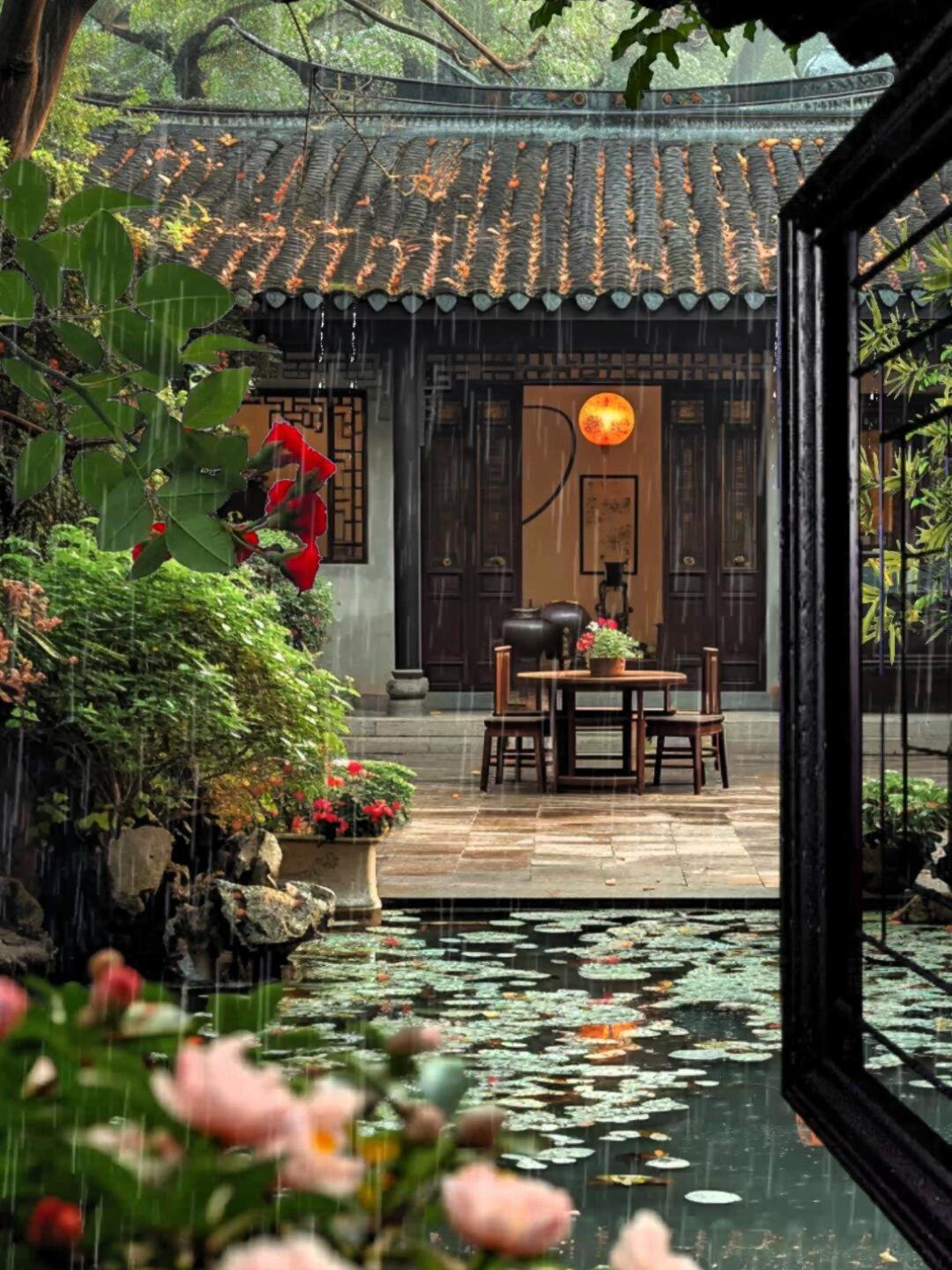 这座中式庭院，以它独有的韵味和美丽