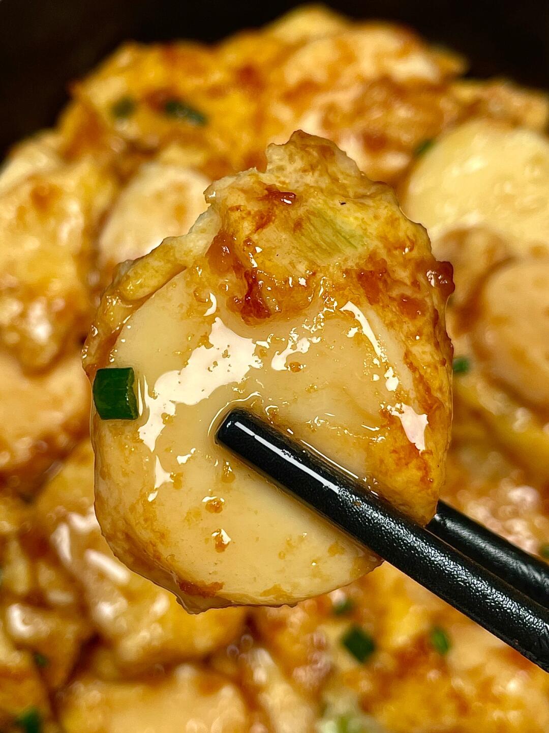 超好吃的鸡蛋抱豆腐，你们一定要试试！
