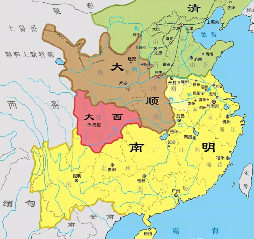明朝灭亡的根本原因在于财政枯竭，而财政枯竭的直接原因是税收变少。

明朝末年，明