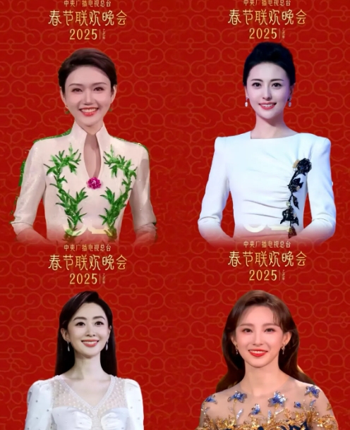 2025 年春晚的四大女主持人阵容超亮眼！龙洋 1989 年生在湖南郴州，身高 