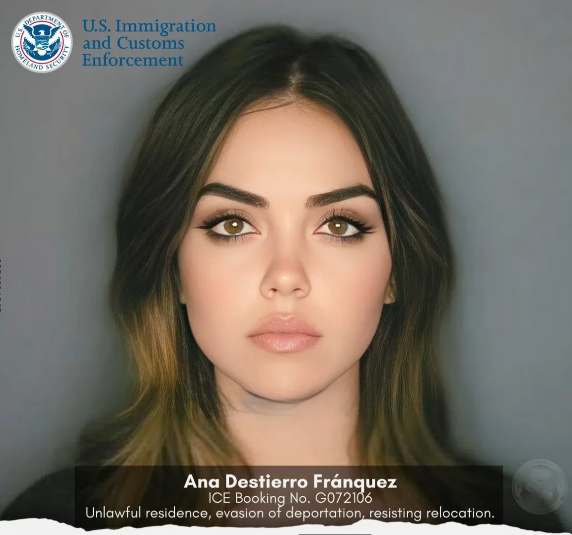 看来这次美国遣返非法移民是认真的：长得如此美貌的仙女也要被遣返回家，以至于她生活