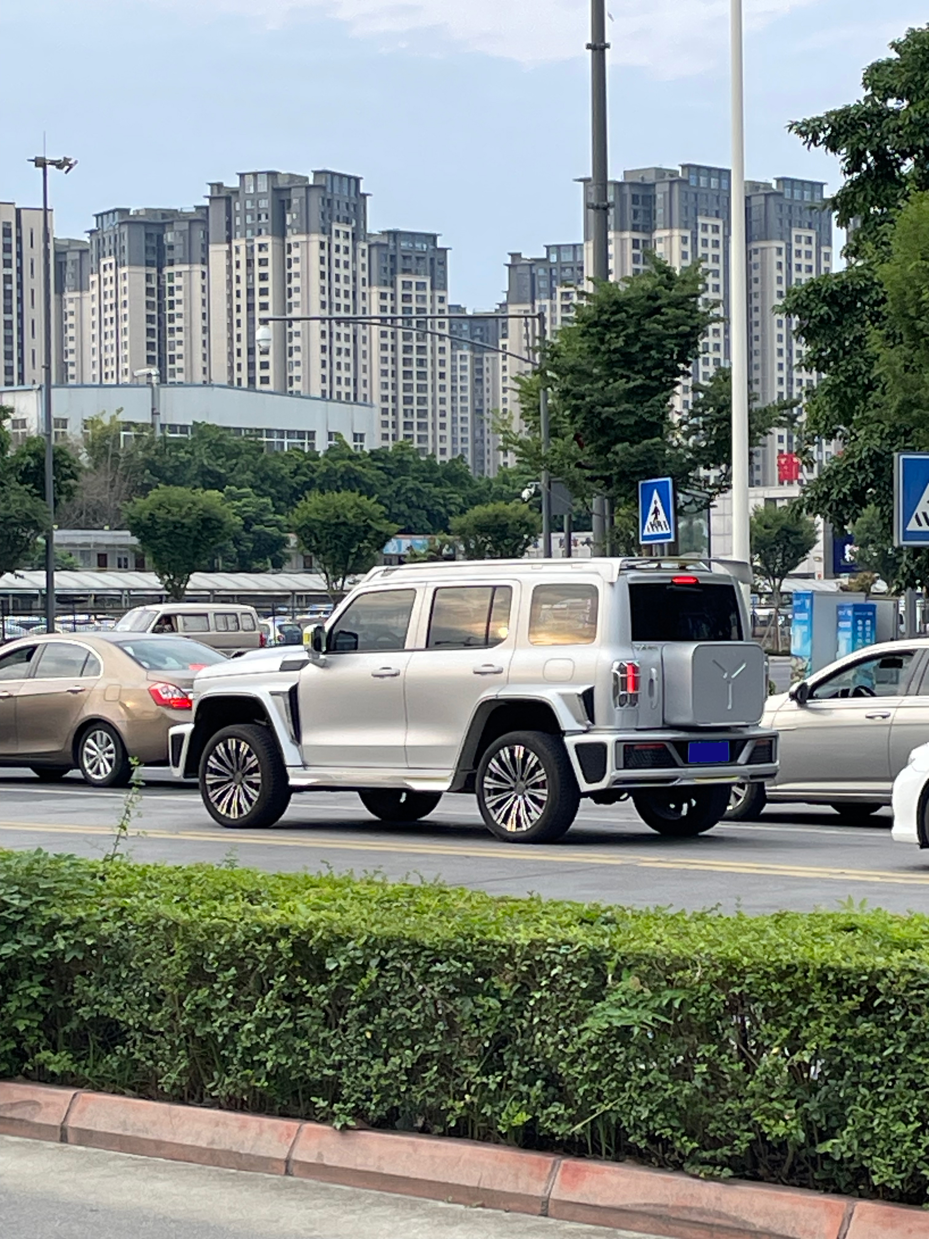 坦克300赛博限量版，居然在三线小城市遇到一辆，要知道这车在2021年上海国际车