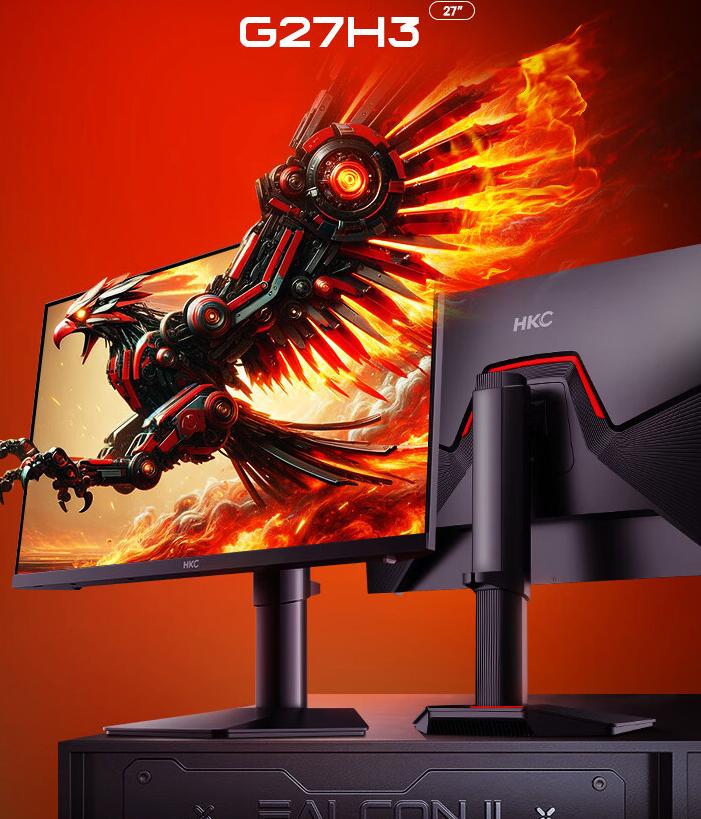 HKC“G27H3”27 英寸显示器开启预售：1080P 280Hz Fast 