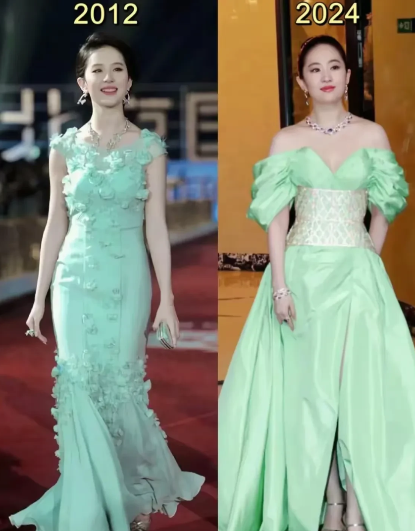 12年的光阴，可以让一个人发生很大的变化。
12年前，她身材窈窕，肤白貌美，风姿