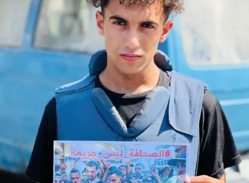 这消息真是太震惊、太悲惨了！
据说以色列威胁记者哈桑·哈马德，让他别说话，可他就