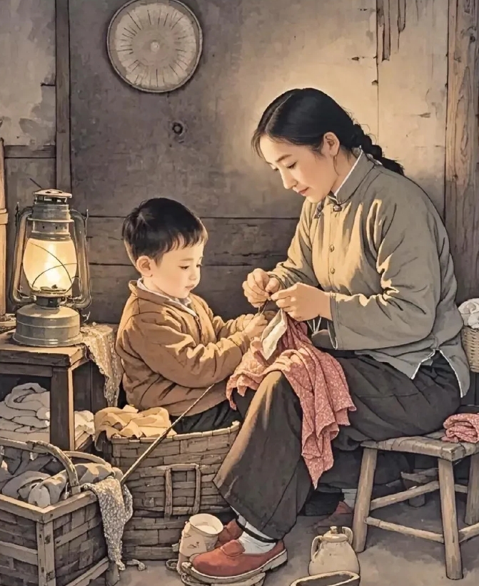 年龄大了以后，
突然发现原来，
小时候才是一个富翁。
因为那时候的衣服，
就是无