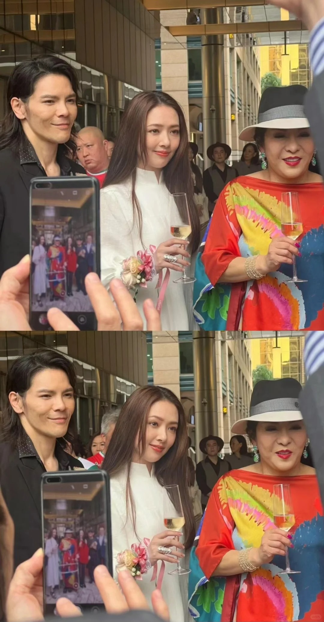 笑S，向佐好可怜啊😂
向太新店开业，向佐和郭碧婷一起来了。
·
但是全程观望下