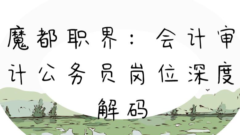 魔都职界：会计审计公务员岗位深度解码