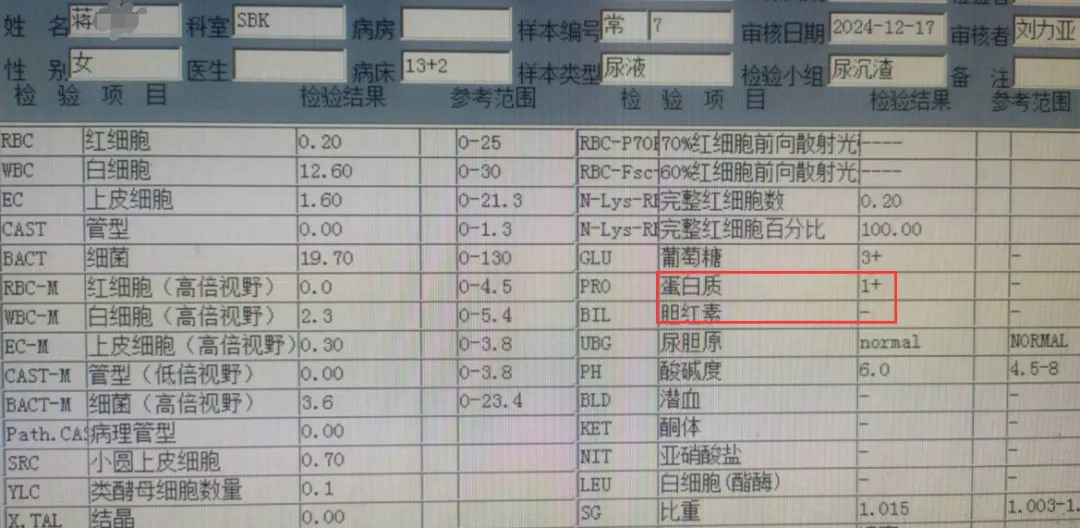 尿蛋白1+，潜血-，24小时尿蛋白定量0.22g，后续继续调理相信不久就会达标。通过蒋女士的经历，我