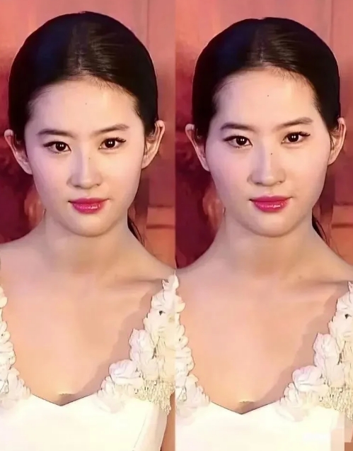 你还别说，这高颅顶对颜值的影响可太大了！就拿刘亦菲来说，平时那是妥妥的天仙模样，