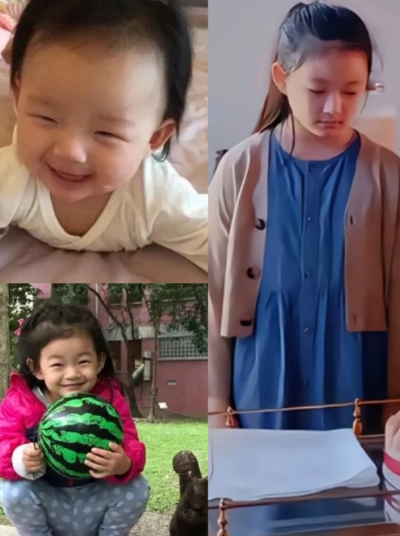 小玥儿现在和小时候，简直判若两人！
为什么总是一副很拘谨的样子？

她现在长得越