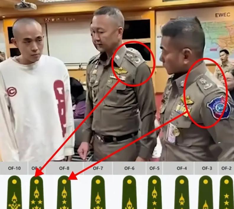 泰国真可恶，没想到王星面对的官地位真高！
俩人分别是上将和中将。
尤其是上将这个